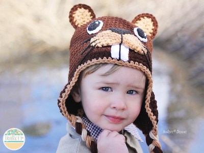 Crochet Beaver Hat Pattern by Ira Rott Patterns