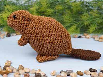 Crochet Beaver Pattern by Planet June