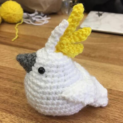 Crochet Cockatoo Pattern by Furls Crochet