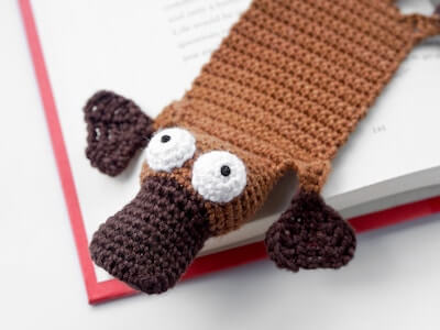 Crochet Platypus Bookmark Pattern by Supergurumi Shop