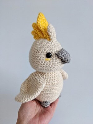 Percy, The Cockatoo Crochet Pattern by Belle And Grace HMC
