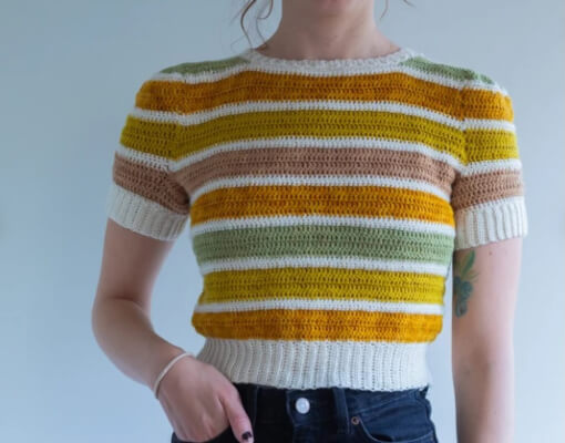 The Louise Tee Crochet Pattern by handmadehannalouise