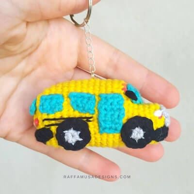 Amigurumi School Bus Crochet Pattern by Raffamusa Designs