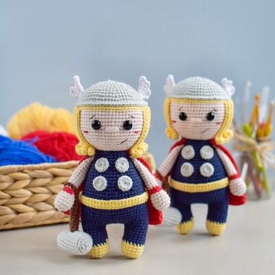 Crochet Thor Amigurumi Pattern by Magic Friends Toys