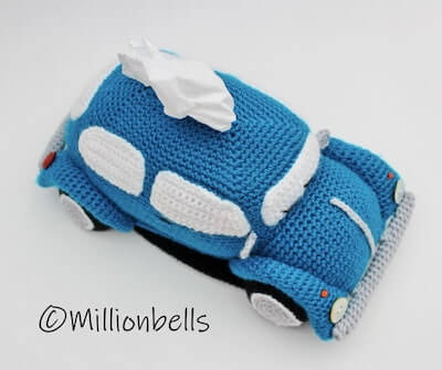 Beetle Tissue Holder Crochet Pattern by Million Bells
