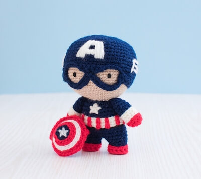 Captain America Crochet Pattern by The Nomad Knot