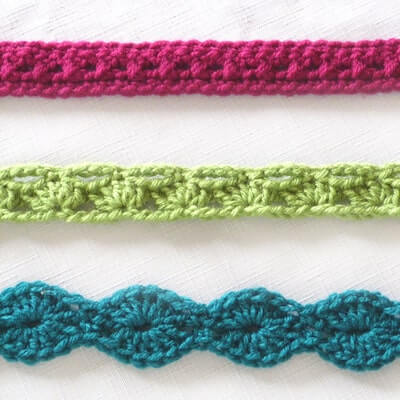 Crochet Accent Belts Pattern by Crochet Spot Patterns