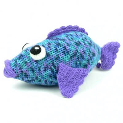 Crochet Big Rainbow Fish Pattern by Yarnspirations