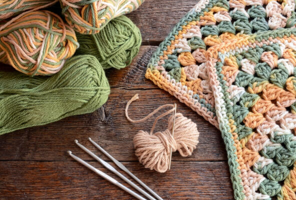 crochet changing colors