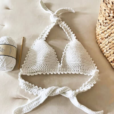 Crochet Daisy Bralette Pattern by Ruby Webbs