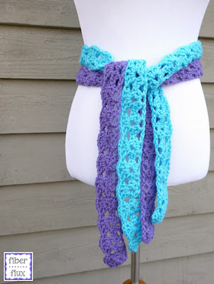 Easy Lace Belt Crochet Pattern by Fiber Flux
