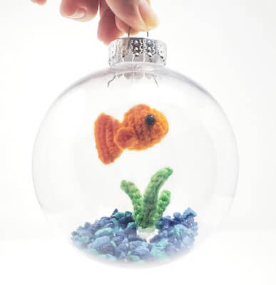 Crochet Goldfish Ornament Pattern by CC's Whimsical Crochet