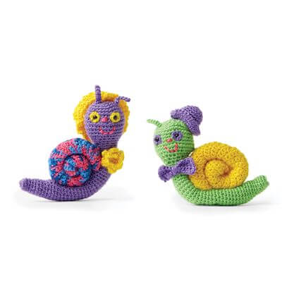 Crochet Snail Couple Pattern by Red Heart