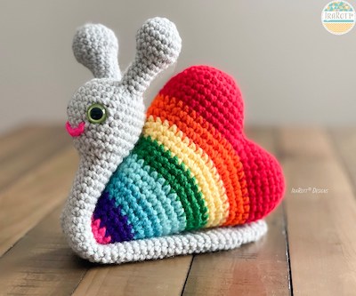 Cupid, The Love Snail Crochet Pattern by Ira Rott Patterns