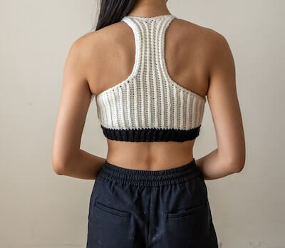 Easy Crochet Racerback Bralette Pattern by TCDDIY