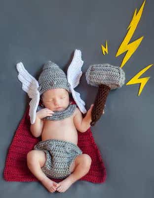 Newborn Outfit Thor Crochet Pattern by Briana K Designs