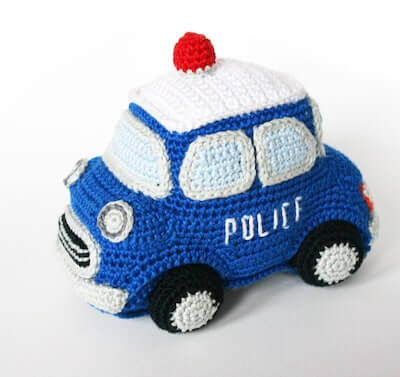 Police Car Crochet Pattern by Amigurumisnl