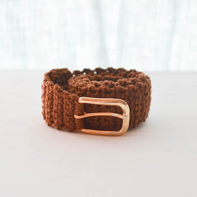 Simple Crochet Belt Free Pattern by Amelia Makes