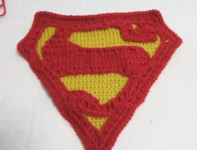 Superman Logo Crochet Pattern by Samantha Goodheart