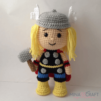 Crochet Thor Amigurumi Pattern by Minasscraft