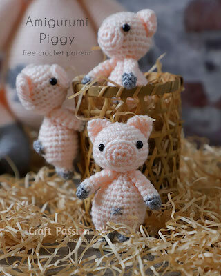 Amigurumi Piggy Free Crochet Pattern by Craft Passion