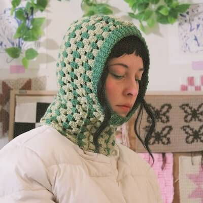 Crochet Granny Stripe Balaclava Pattern by Wild Craft Crochet Shop