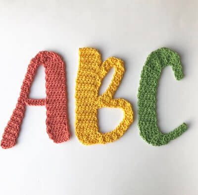 Crochet Letters Pattern by The Home Maker By Emily