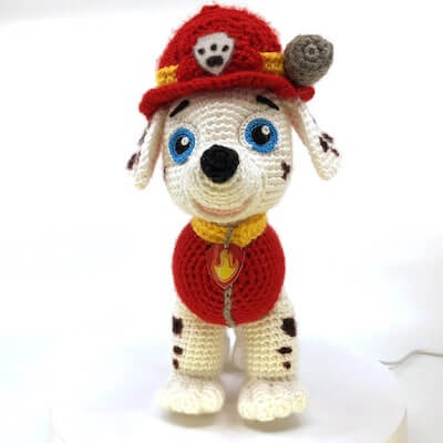 Crochet Marshall Paw Patrol Amigurumi Pattern by Amber Craft Store