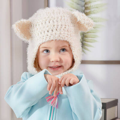 Crochet Polar Bear Balaclava Pattern by Yarnspirations