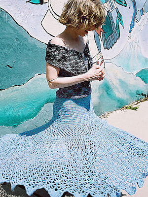 Crochet Spiderweb Skirt Pattern by Josi Hannon Madera