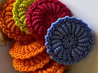 Exfoliating Face Scrubbies Crochet Pattern by Happy Rock Crafts