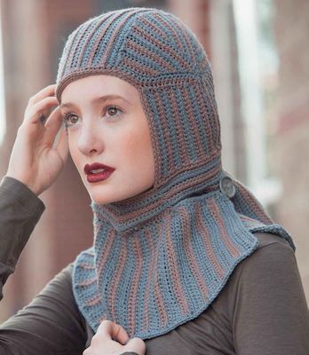 Lady Knight Free Crochet Balaclava Pattern by Interweave