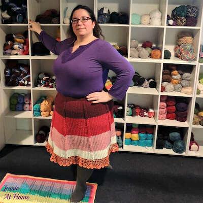 Looped In Love Crochet Skirt Pattern by Jessie At Home