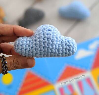 Mini Cloud Amigurumi Pattern by Asmi Handmade