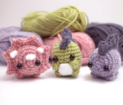 Mini Dinosaurs Amigurumi Pattern by Mohu Store