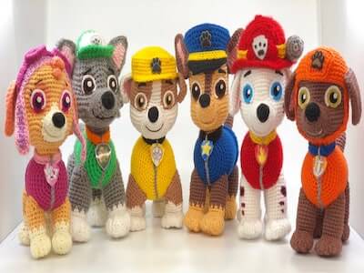 Paw Patrol Amigurumi Pattern by Amber Craft Store