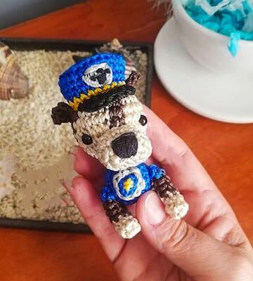 Amigurumi Paw Patrol Keychain Pattern by Lovely Craft