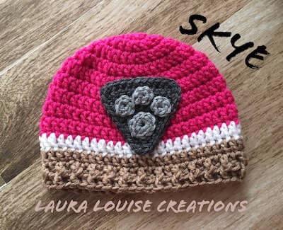 Skye Crochet Paw Patrol Hat Pattern by Laura Louise Creations