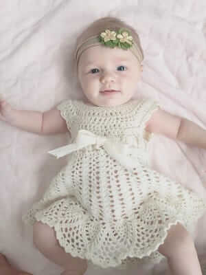 Sophia Heirloom Dress Crochet Pattern by Briana K Designs