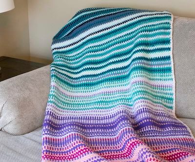 Temperature Blanket Crochet Pattern by Fox & Pine Stitches
