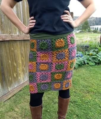 Tessa Skirt Crochet Pattern by Kickin Crochet