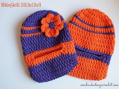 Whimsical Balaclava Crochet Pattern by Oombawka Design Crochet