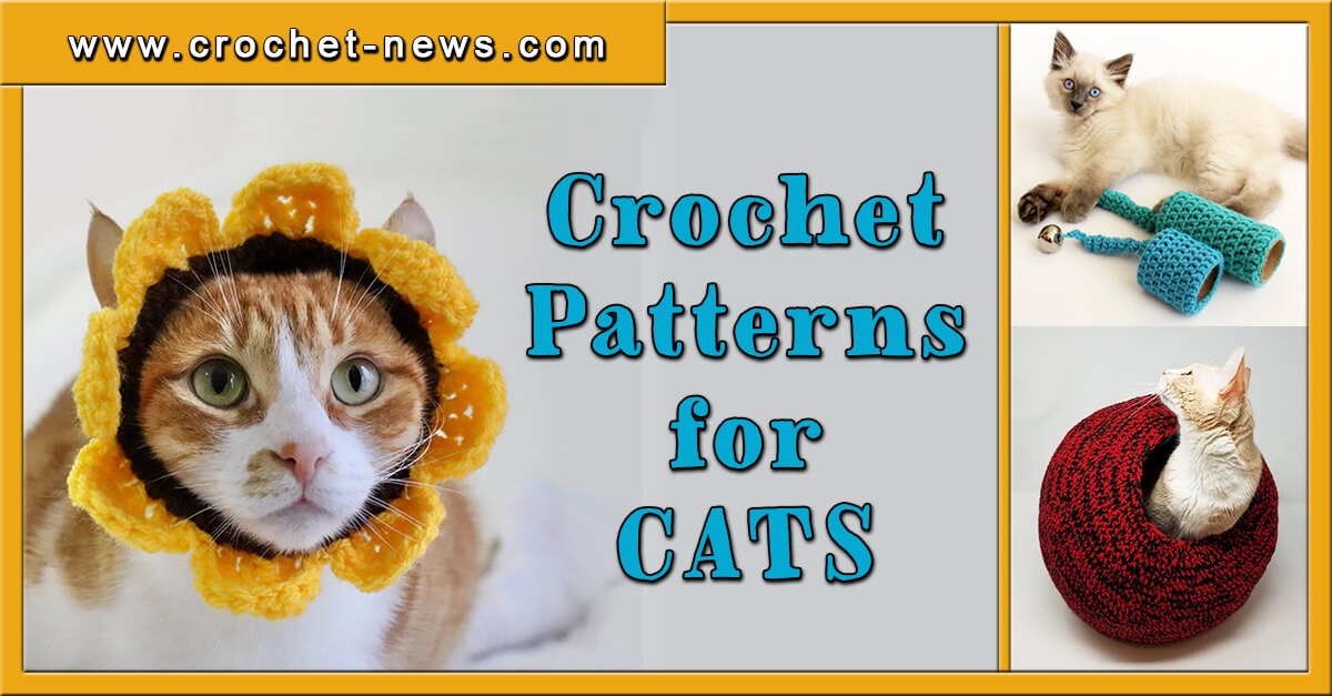15 Crochet Patterns For Cats