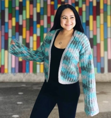 Cardigan Crochet Planned Pooling Tutorial by TheKnottyLaceStudios