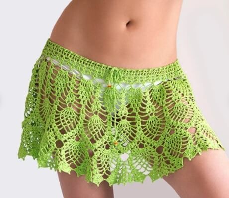 Crochet Beach Skirt Cover up Pattern by katrinshine
