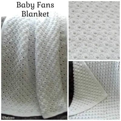 Crochet Fan Stitch Baby Blanket Pattern by Crochet n Crafts