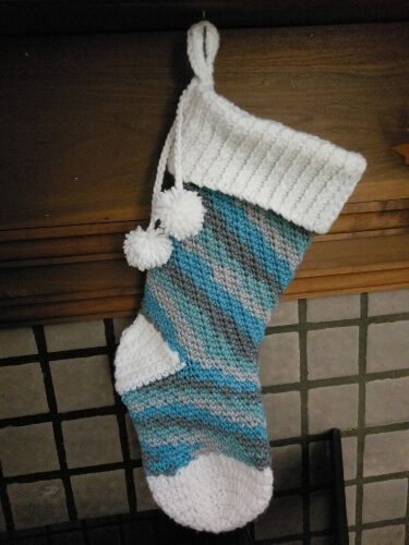 Planned Pooling Crochet Christmas Stocking Pattern by CDCreationsDesign