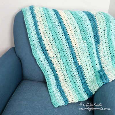 Chunky Crochet Blanket Pattern by Left In Knots