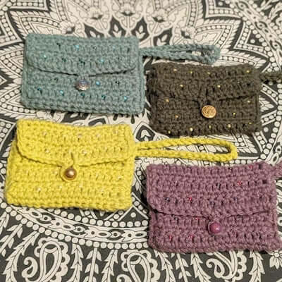 Crochet Beaded Wallet Pattern by Instructables