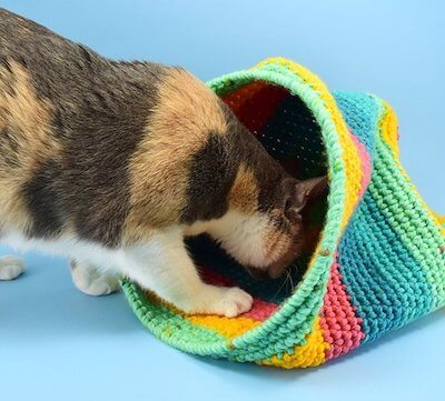 Crochet Cat Cave Pattern by Dream A Little Bigger